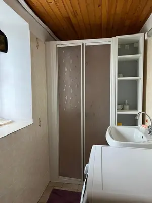 Salle de bains dans l'établissement La Maison bleue
