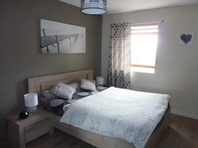 Un ou plusieurs lits dans un hébergement de l'établissement Appartement pied des pistes