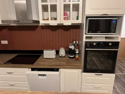 Cuisine ou kitchenette dans l'établissement La Flânerie Mauriacoise