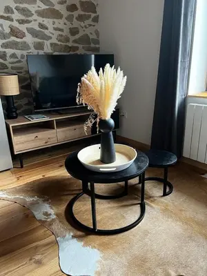 Télévision ou salle de divertissement dans l'établissement La Parenthèse Romane