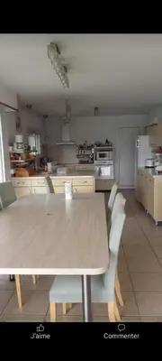 Cuisine ou kitchenette dans l'établissement Détente
