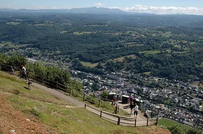 Vue générale sur la montagne ou vue sur la montagne depuis la maison de vacances