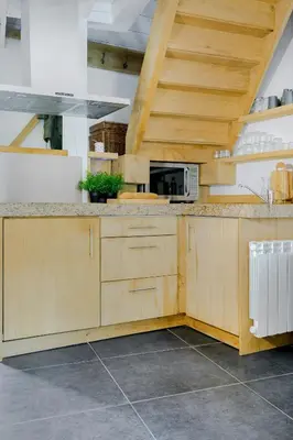 Cuisine ou kitchenette dans l'établissement House With View In The Heart Of Auvergne