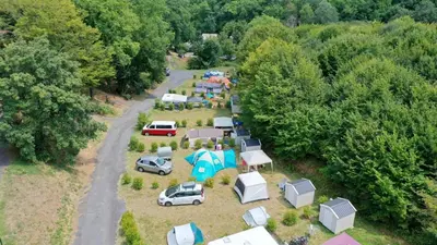 Paysage naturel près de le camping