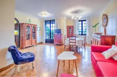 Coin salon dans l'établissement La Maison de Rosyne