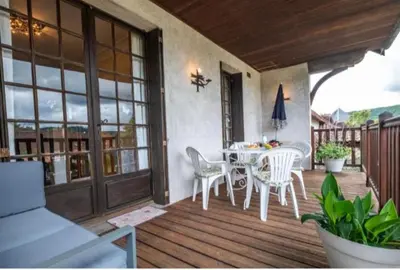 Balcon ou terrasse dans l'établissement La Maison de Rosyne