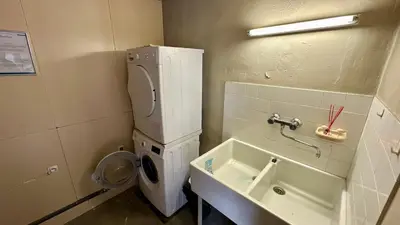 Salle de bains dans l'établissement Villa Pax 4 - La Bourboule 6 personnes