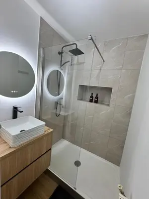 Salle de bains dans l'établissement Le renouveau