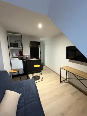 Télévision ou salle de divertissement dans l'établissement Le studio louana Appartement neuf et discret tout confort