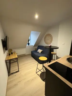 Télévision ou salle de divertissement dans l'établissement Le studio louana Appartement neuf et discret tout confort