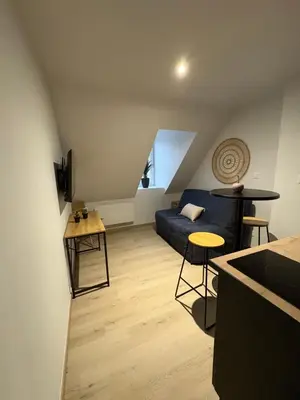 Télévision ou salle de divertissement dans l'établissement Le studio louana Appartement neuf et discret tout confort