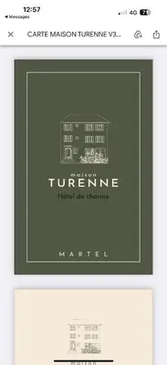 Certificat, récompense, panneau ou autre document affiché dans l'établissement Hôtel Maison Turenne