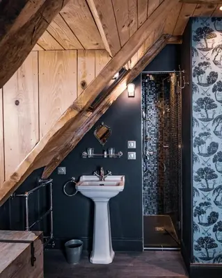 Salle de bains dans l'établissement Auberge du lac de Guéry