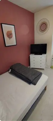 Un ou plusieurs lits dans un hébergement de l'établissement Villa Mon Repos 1