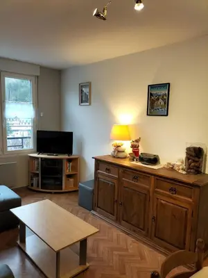 Télévision ou salle de divertissement dans l'établissement T3 Duplex Les Marmottes