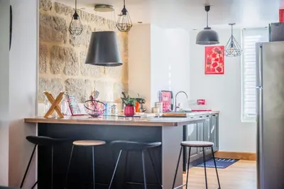 Cuisine ou kitchenette dans l'établissement Dalissimo - 1 Chambre