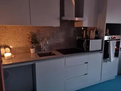 Cuisine ou kitchenette dans l'établissement L'Arbre à Graines