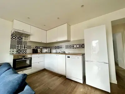 Cuisine ou kitchenette dans l'établissement La Terrazza, cocon avec terrasse