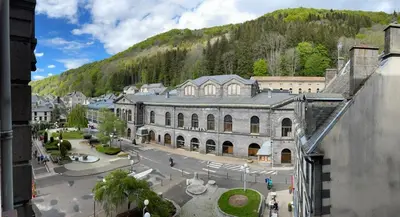 Vue générale sur la montagne ou vue sur la montagne depuis l'appartement