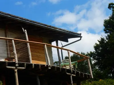 Balcon ou terrasse dans l'établissement Studio de pleine nature idéal pour se ressourcer en solo