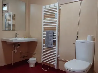 Salle de bains dans l'établissement Gîte 20 PMR - Confort et Accessibilité au Cœur du Parc des Volcans d'Auvergne