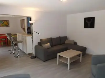 Coin salon dans l'établissement Gite 1 Gîte 7-9 Pers Puy Mary - Confort & Nature en Auvergne