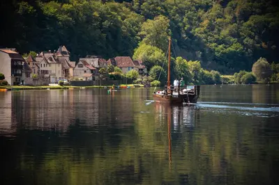 Paysage naturel près de le village vacances