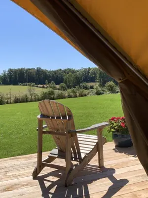 Jardin de l'établissement Canvas chill-out