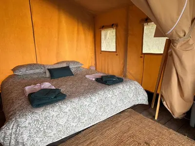 Un ou plusieurs lits dans un hébergement de l'établissement Canvas chill-out