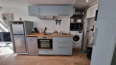 Cuisine ou kitchenette dans l'établissement SK-PADE du Mont-Dore