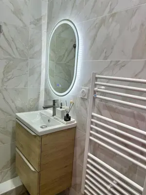 Salle de bains dans l'établissement Bel appartement centre ville