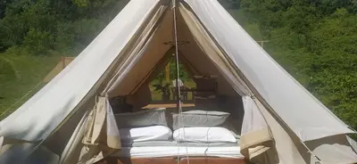 Plan de l'établissement Relax in Nature Your Cozy, Fully Furnished Bell Tent Awaits