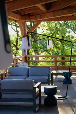 Balcon ou terrasse dans l'établissement Hob La Truffière
