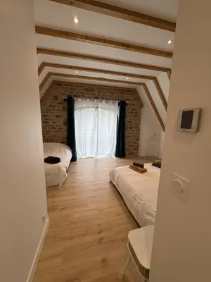 Un ou plusieurs lits dans un hébergement de l'établissement domaine de Goubert Grande grange