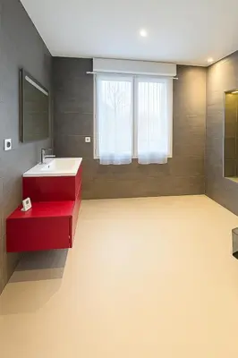 Un ou plusieurs lits dans un hébergement de l'établissement Maison de location vacance avec piscine couverte et chauffée