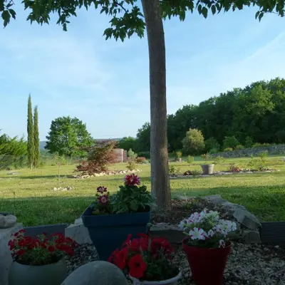 Jardin de l'établissement Chambre d'hôtes du Pilou