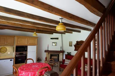 Cuisine ou kitchenette dans l'établissement Nature, Calme et Volupté, Maison Félicie