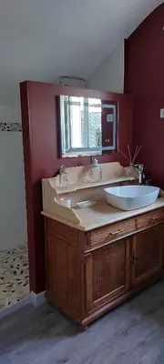 Salle de bains dans l'établissement Le clos des fontilhas