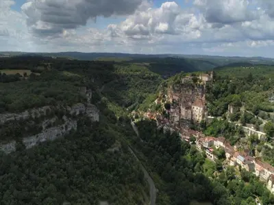 Paysage naturel près de la maison de vacances