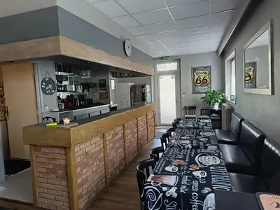 Coin salon dans l'établissement Gite le Buron