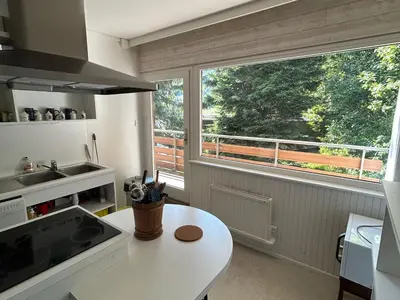 Cuisine ou kitchenette dans l'établissement Appartement de standing au centre de la station de ski, 3 chambres, 7 pers. - FR-1-814-100
