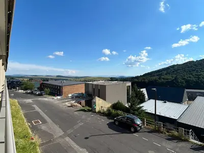 Vue générale sur la montagne ou vue sur la montagne depuis l'appartement