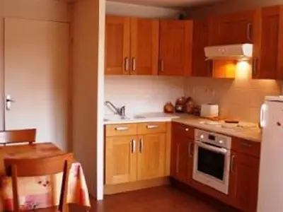 Cuisine ou kitchenette dans l'établissement Studio centre station avec parking privé - FR-1-814-116