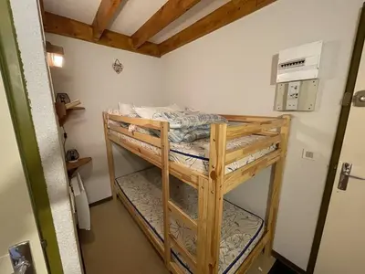 Un ou plusieurs lits dans un hébergement de l'établissement Coquet studio mezzanine exposé sud avec animaux admis - FR-1-787-122