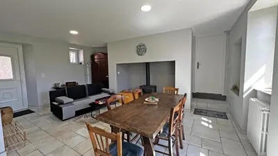 Coin salon dans l'établissement Gite du tigre