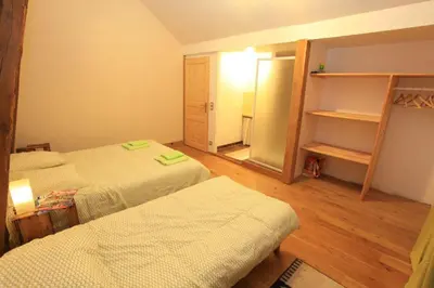 Un ou plusieurs lits dans un hébergement de l'établissement domaine du belvedere