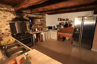 Cuisine ou kitchenette dans l'établissement domaine du belvedere