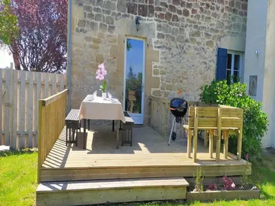 Jardin de l'établissement Charming House in Coubjours with Pool