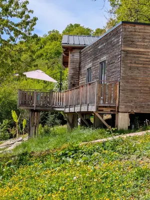 Jardin de l'établissement Les hauts de Vayrac