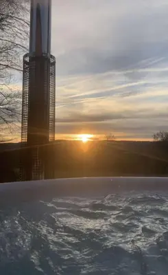 Lever ou coucher de soleil vu de l'appartement ou à proximité